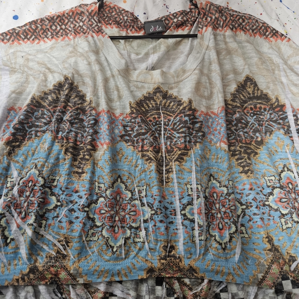 Dots Multicolor Patterned Blouse